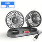 Clim Mobile™ – 360° Rotatable Dual Car Fan