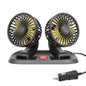 Clim Mobile™ – 360° Rotatable Dual Car Fan